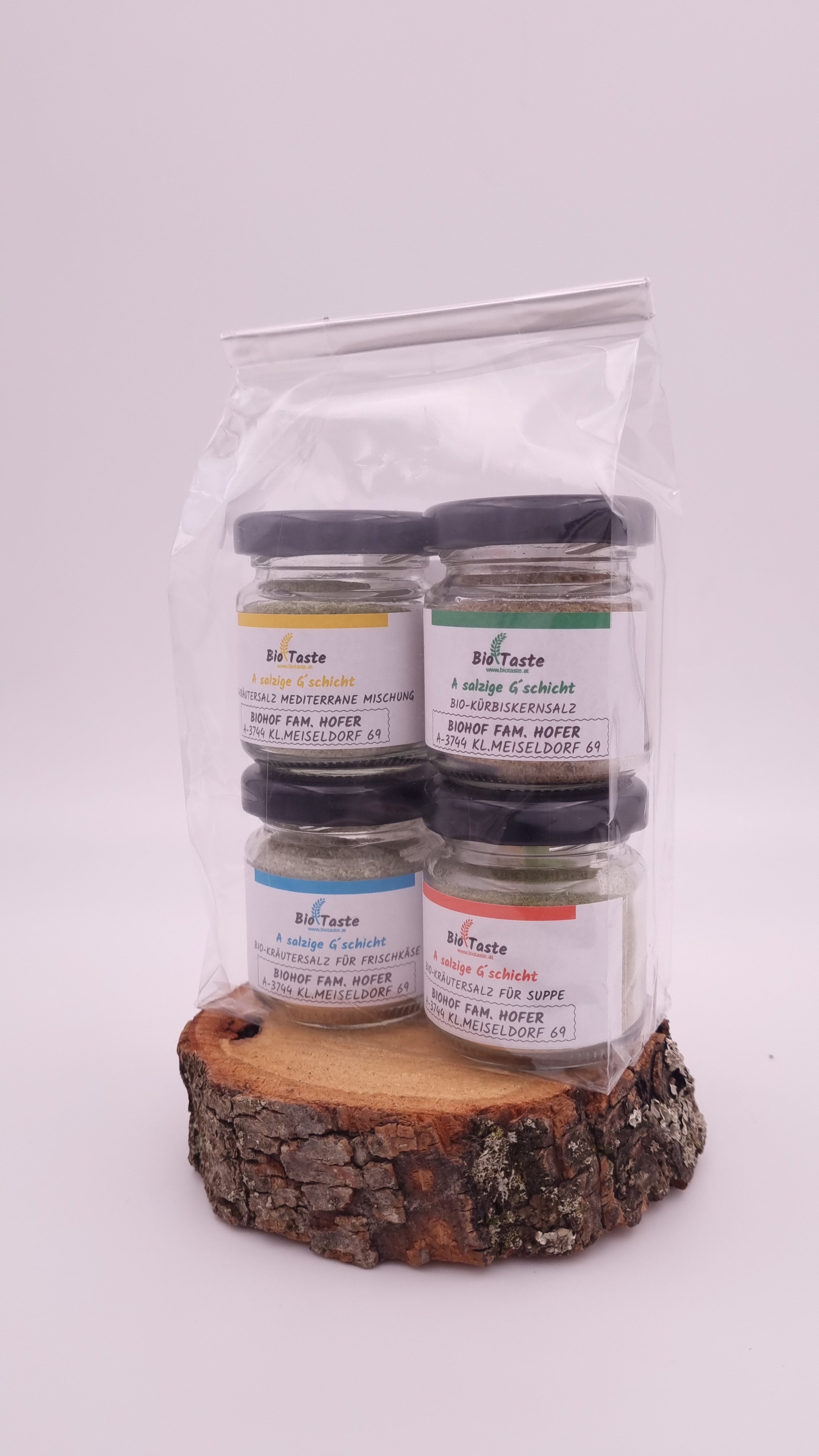 Bio Salzmischung Probierpack: 4er-Salz