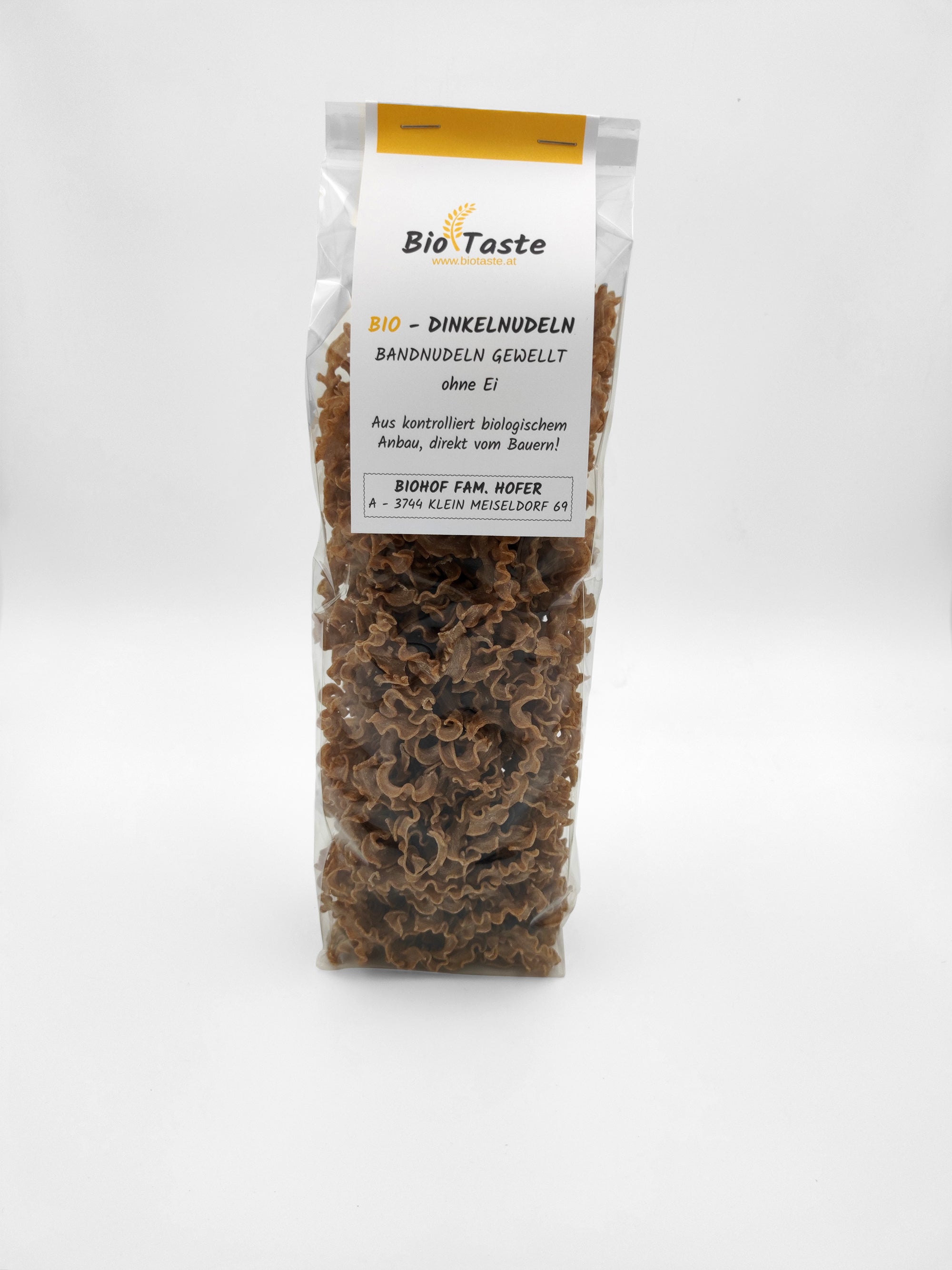 Bio Dinkel Bandnudeln ohne Ei 300g