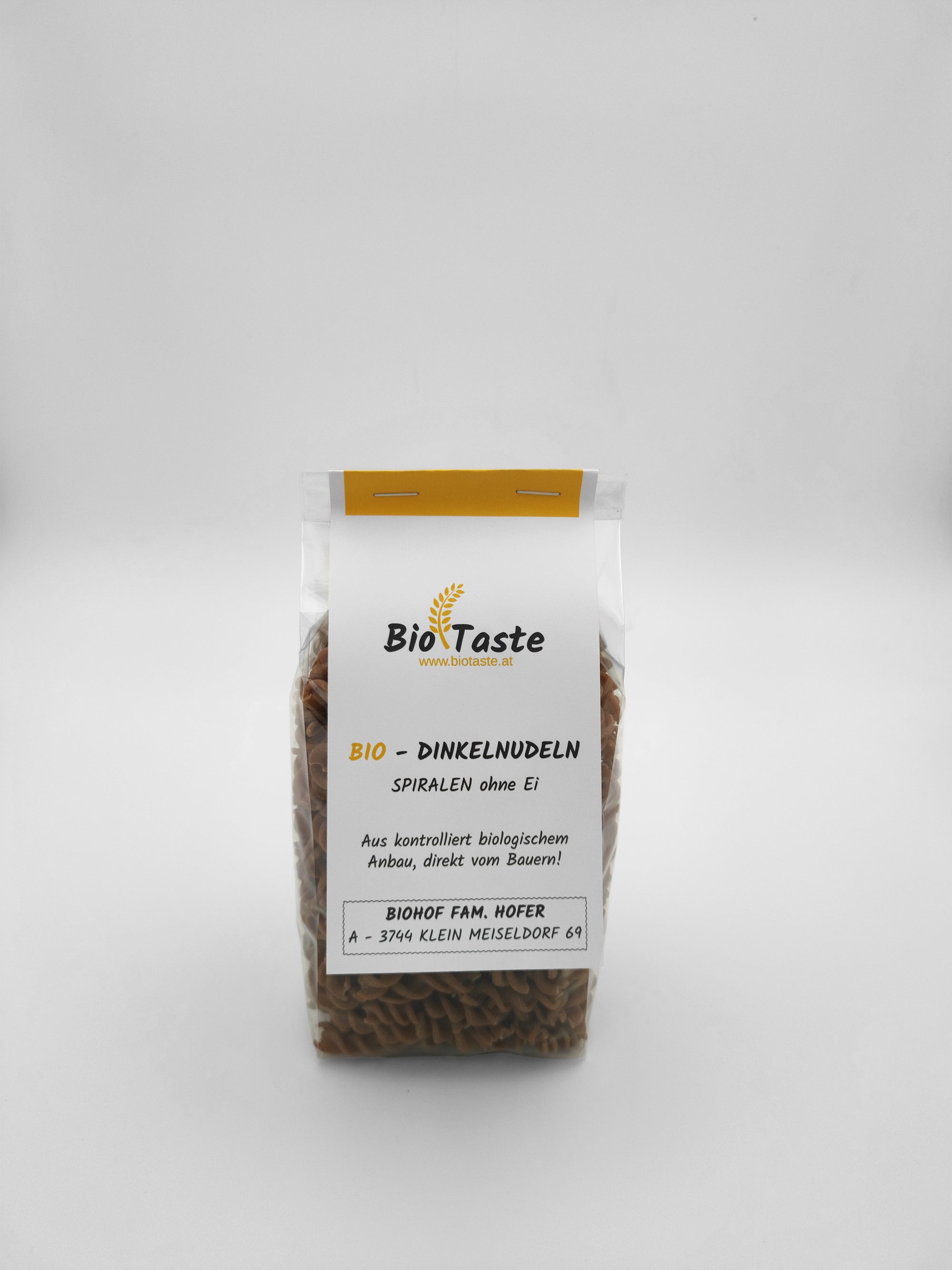 Bio Dinkel Spiralen ohne Ei 300g